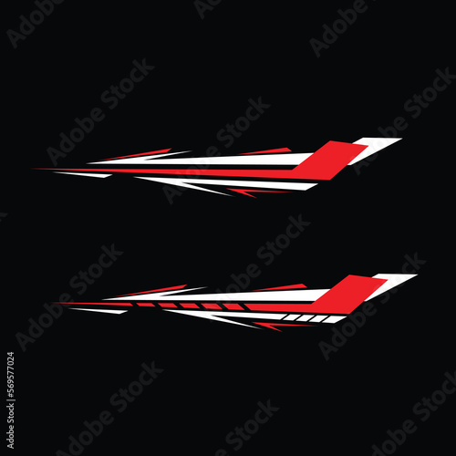 car body decal design vector. decal car