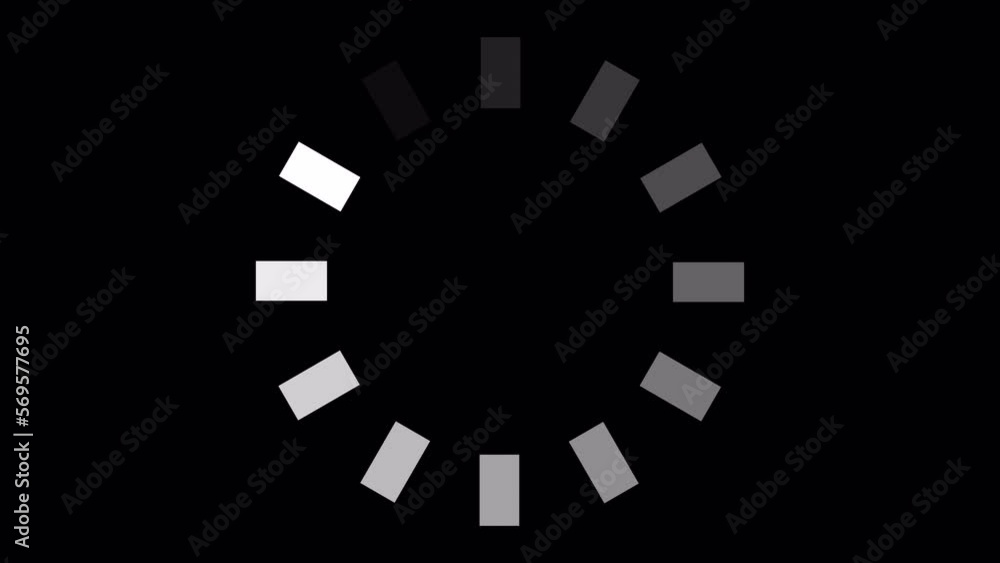 Loading Circle, Video. Loading Animation Icon on Transparent Background ...