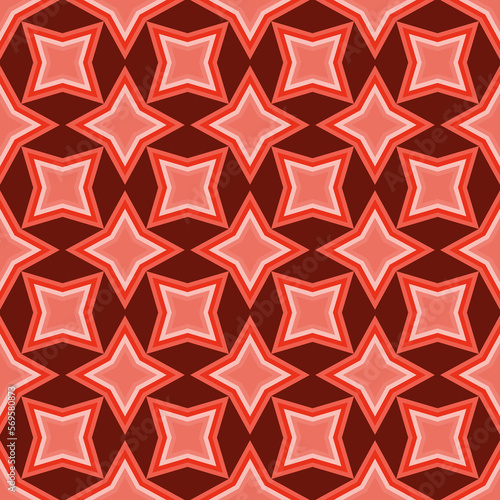 Retro Warm pattern in vintage style of the 60s and 70s 