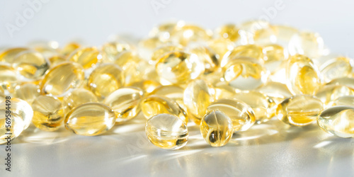 Vitamin D, omega 3, omega 6, Food supplement oil filled fish oil, vitamin A, vitamin E, flaxseed oil. 