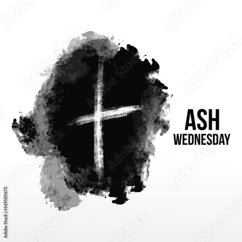 vector illustration of ash wednesday, perfect for office, company, school, social media, advertising, printing and more