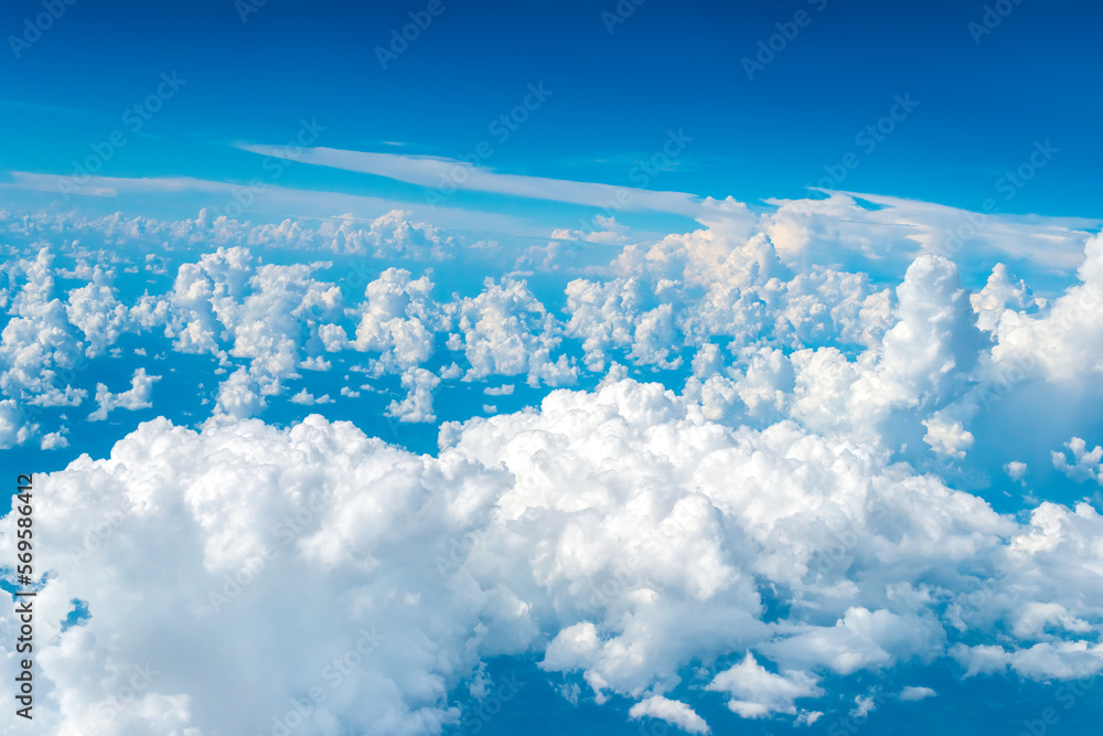 Fototapeta premium Sky with clouds from above