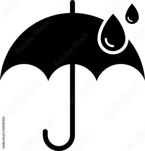 Water resistant icon vector. Waterproof, water vector icon illustration.