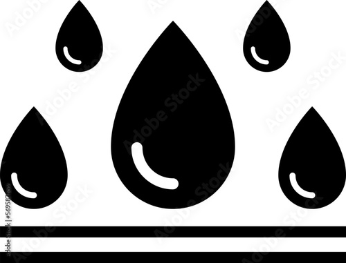 Water resistant icon vector. Waterproof, water vector icon illustration.