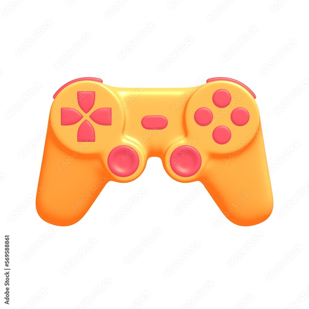 Game controller or gamepad for videogames. Game controller or gamepad for videogames.