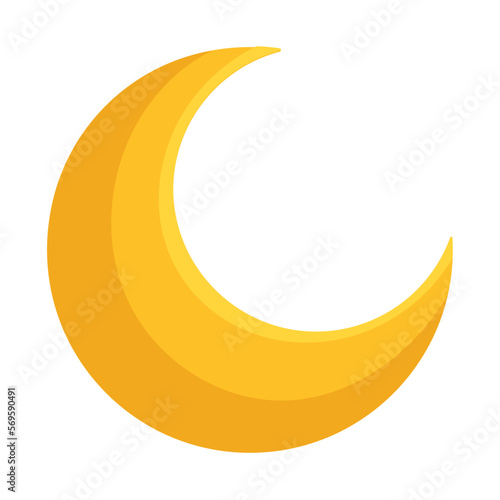 Fotografie, Obraz golden crescent moon