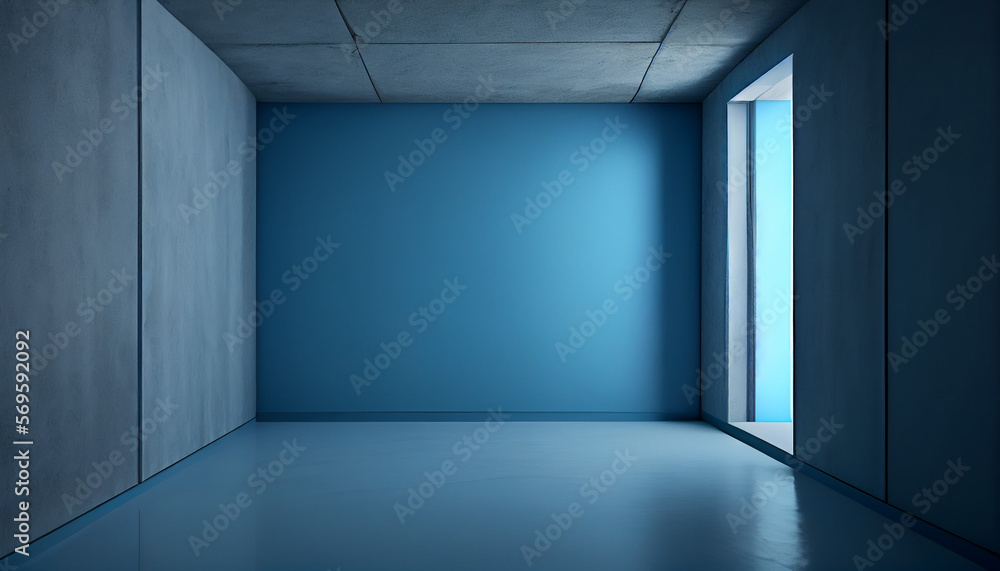 Empty room for exhibition or advertisement and background. Generative AI Empty room for exhibition or advertisement and background. Generative AI