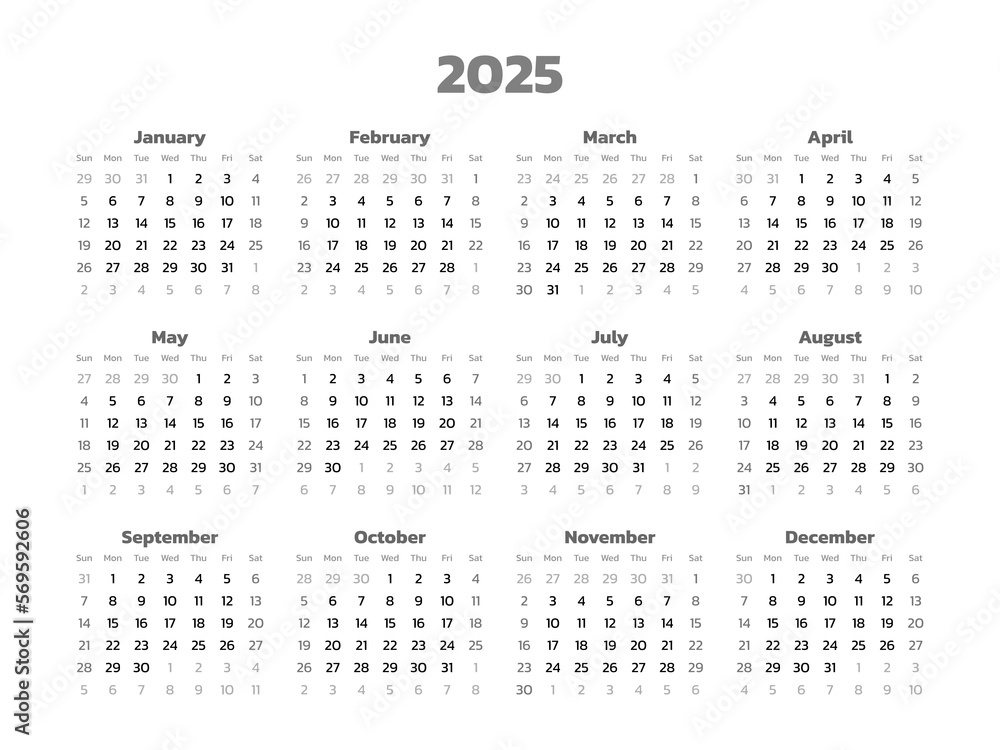 calendar for 2025 calendar for 2025