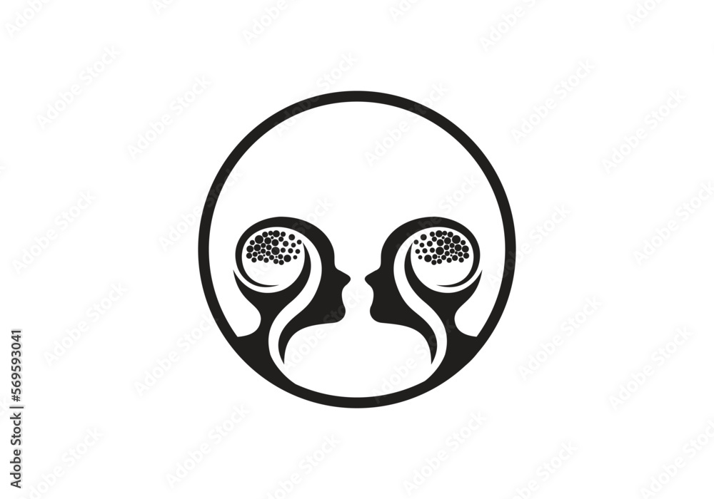 Obraz premium brain logo and icon design