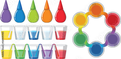 Set of colour science experiments
