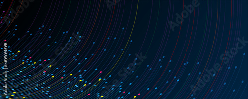 Quantum processing. Deep learning artificial intelligence. Future new technology  for business or science presentation