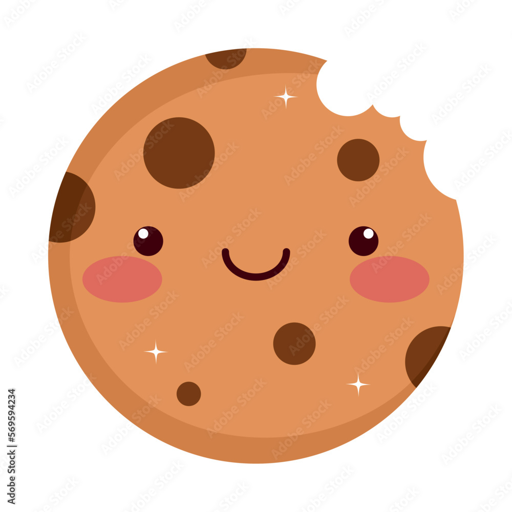 Fototapeta premium delicious cookie kawaii