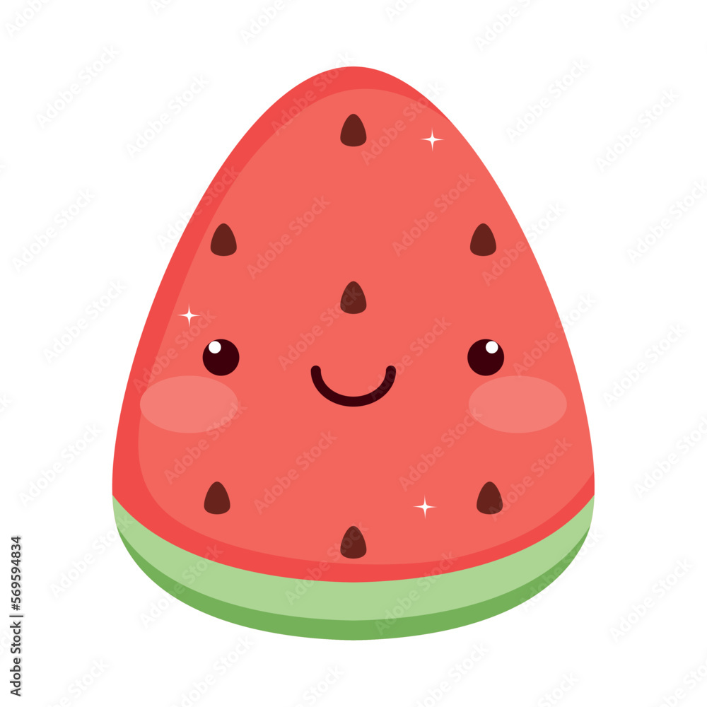 watermelon fresh fruit kawaii watermelon fresh fruit kawaii