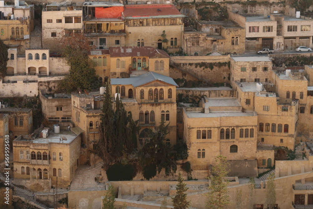 Cityscape of As-Salt, Salt, Jordan