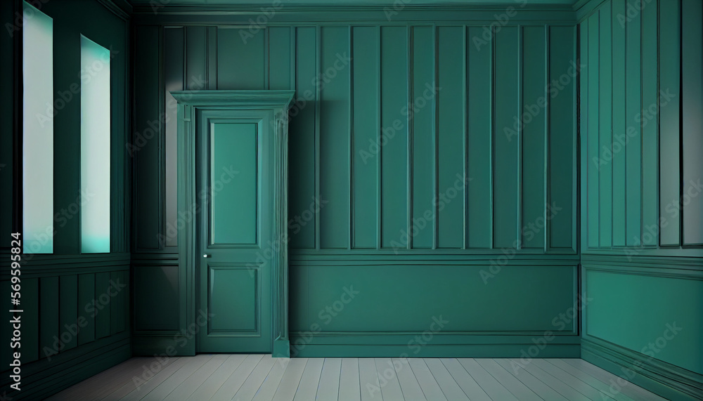 Empty room for exhibition or advertisement and background. Generative AI Empty room for exhibition or advertisement and background. Generative AI