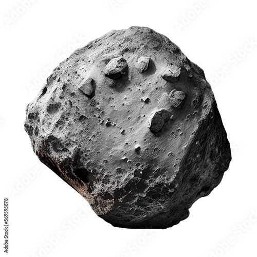 asteroid isolated on transparent background cutout photo