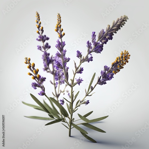 Lavender flowers. IA generative. 