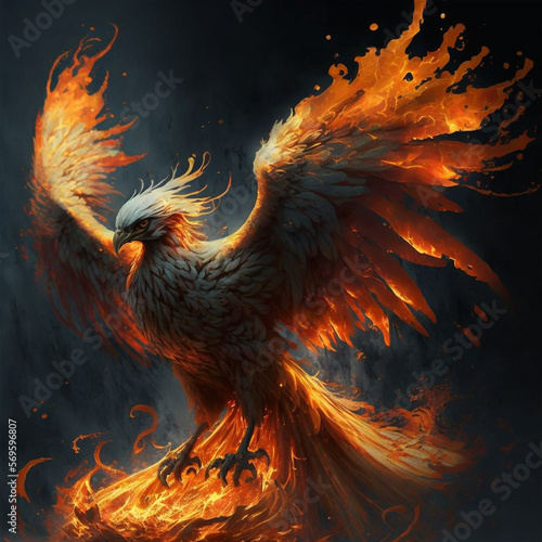 Phoenix flames AI generated image  © Flavio Miani