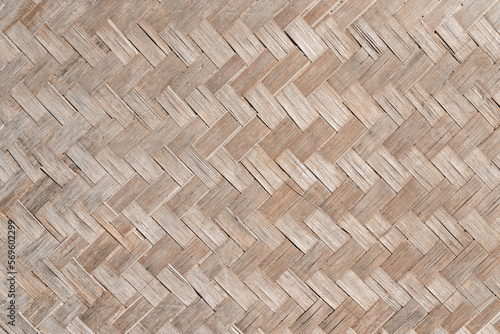 Woven bamboo texture background picture.