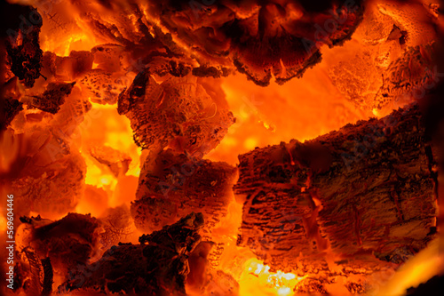 Detail of some embers