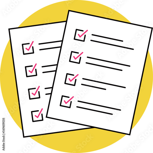 Questionnaire survey. Check the necessary items. answer the questions. Checklist. Check completed tasks.