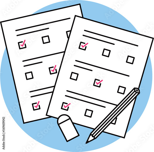 Questionnaire survey. Check the necessary items. answer the questions. Checklist. Check completed tasks.