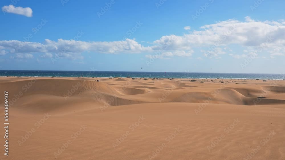 View of Maspalomas Dunes in Playa del Ingles, Maspalomas, Gran Canaria, Spain. View of Maspalomas Dunes in Playa del Ingles, Maspalomas, Gran Canaria, Spain.