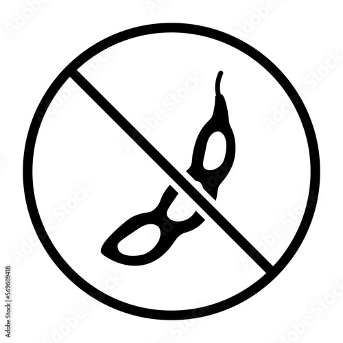 No soy one color vector icon