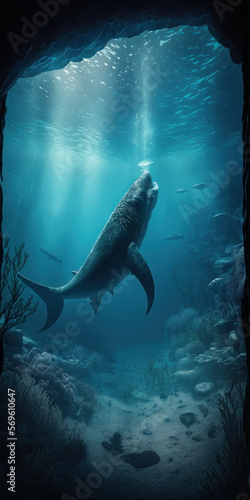 Journey Back in Time  An Underwater Illustration of Prehistoric Creatures 
