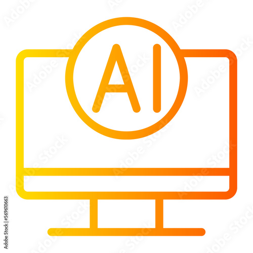 computer gradient icon