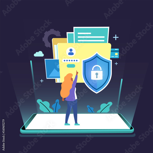 Data security protection on private key of mobile