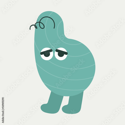 Cartoon character, abstract personage, mascot design, funny avatar, cute icon