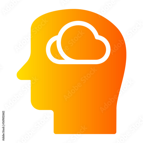brain gradient icon