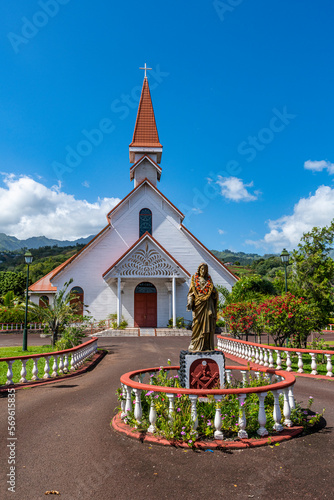 Papeete Catholic Cathedral, Tahiti, Society Islands, French Polynesia, South Pacific, Pacific