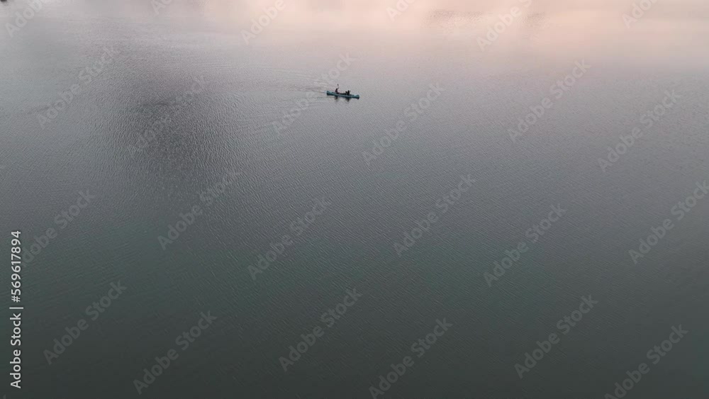 Canoe in the Sunset Time Drone Video, Mert Lake İgneada, Kirklareli Turkey Canoe in the Sunset Time Drone Video, Mert Lake İgneada, Kirklareli Turkey