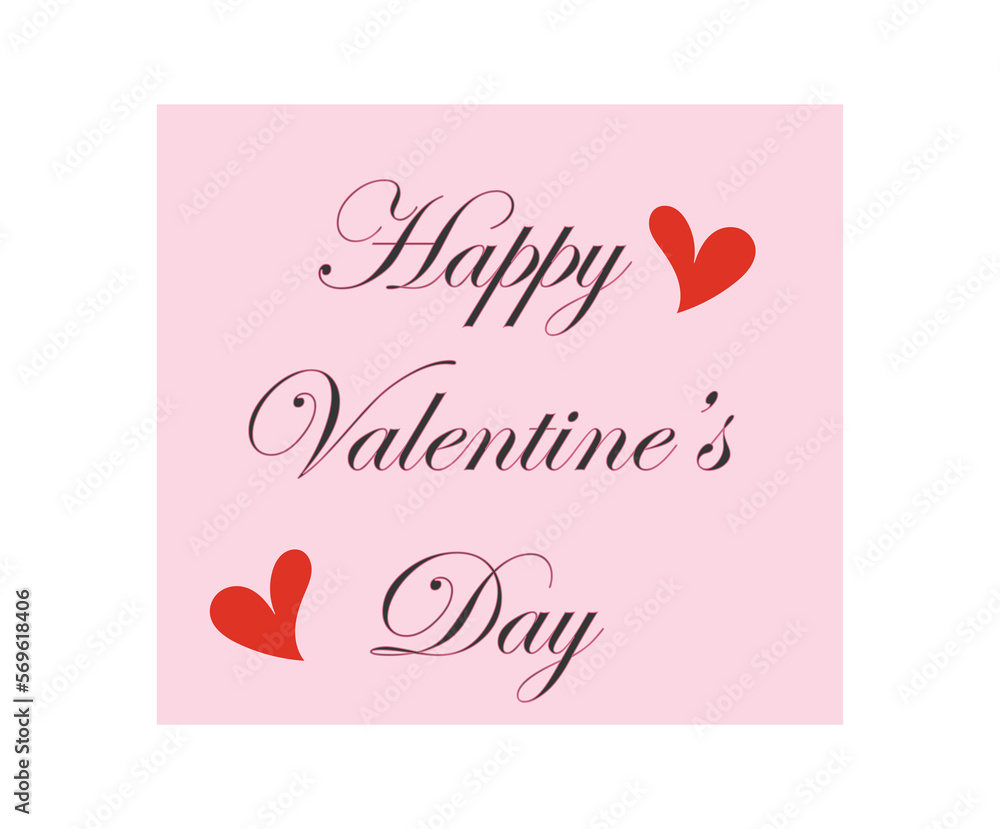  Happy Valentine's day illustration. 
