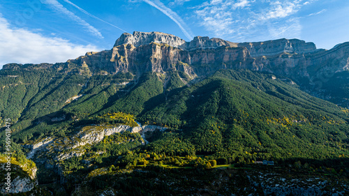 Rock cliffs of Pico Taillon, Monte Perdido, UNESCO World Heritage Site, Aragon, Pyrenees, Spain, Europe