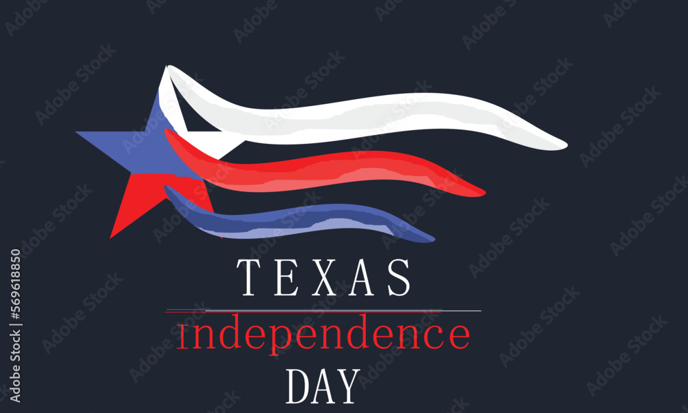 Texas Independence Day Background. Banner, Poster, Vector Illustration.