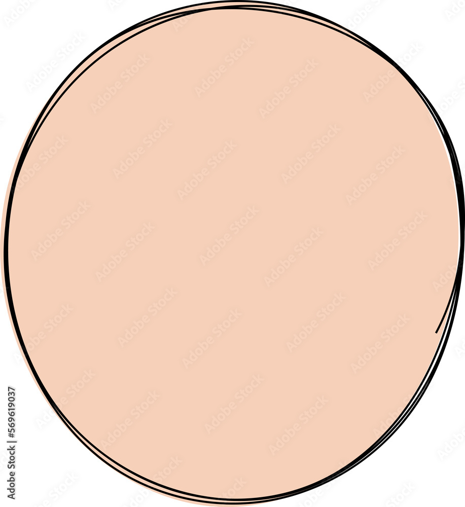 Hand drawn colored round blob clip art Hand drawn colored round blob clip art
