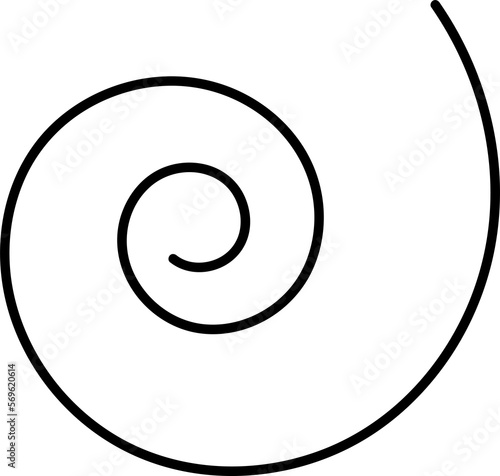 Hand drawn doodle spiral