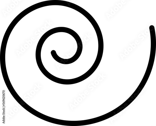 Hand drawn doodle spiral