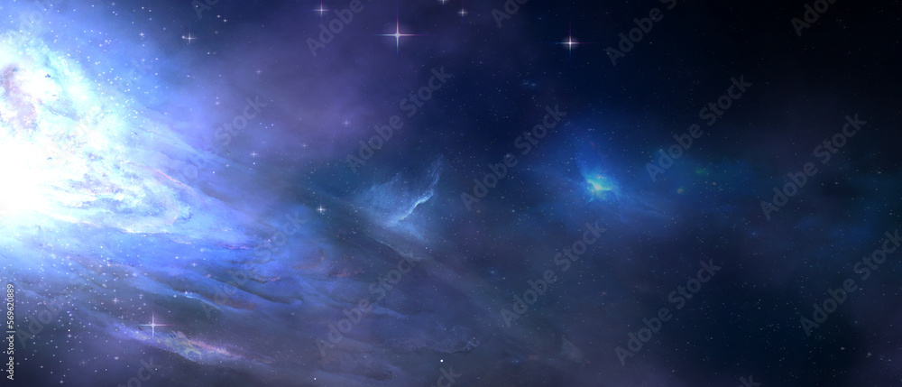 Space background. Abstract galaxy, universe. Magic sky, purple space. 3d render Space background. Abstract galaxy, universe. Magic sky, purple space. 3d render