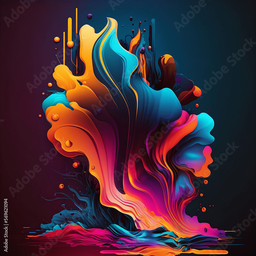 Illustration of an colorfull abstract background  photo