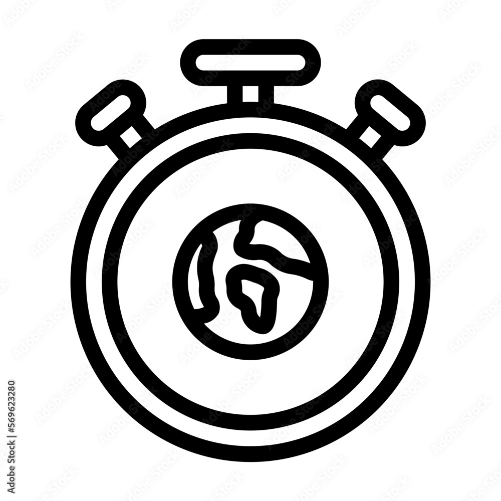 Chronometer line icon, mother day, earth day, Environment ecology line icon Chronometer line icon, mother day, earth day, Environment ecology line icon