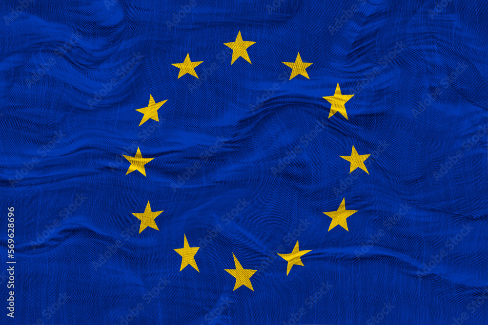 National flag of Europe. Background with flag of Europe. National flag of Europe. Background with flag of Europe.
