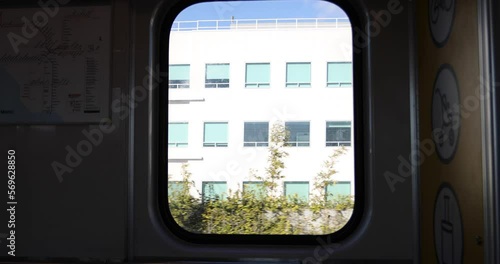 View Out Window Of LA Metro Train photo