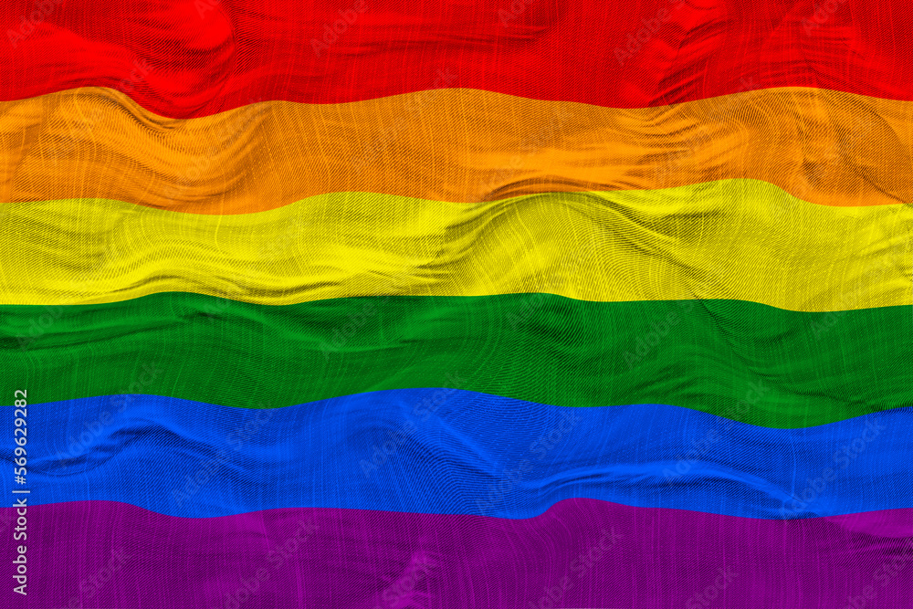 Obraz premium National Flag of Gay Pride. Background with flag of Gay Pride