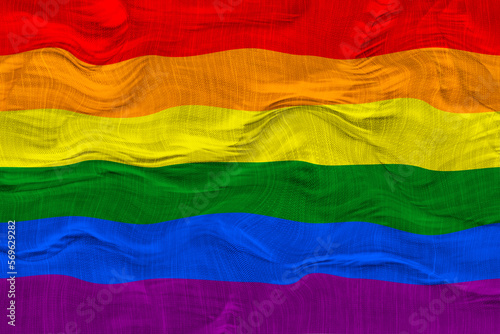 National Flag of Gay Pride. Background with flag of Gay Pride