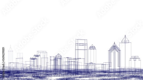 Sketch of a city