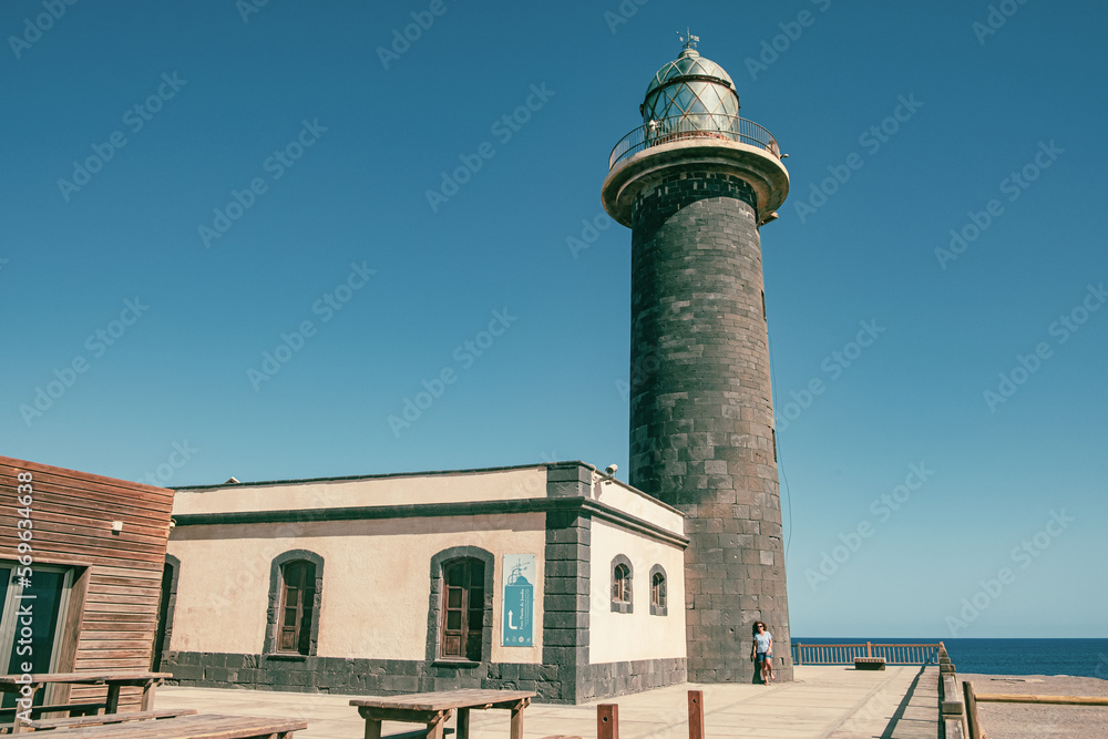 Jandia lighthouse in the South of Fuerteventura,Canary Islands,Spain